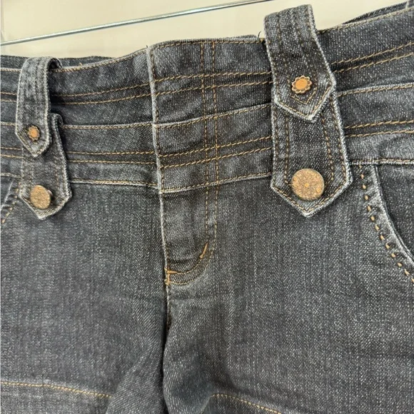 EUC Boom Boom Jeans Button Tab Denim Shorts - Picture 4 of 6